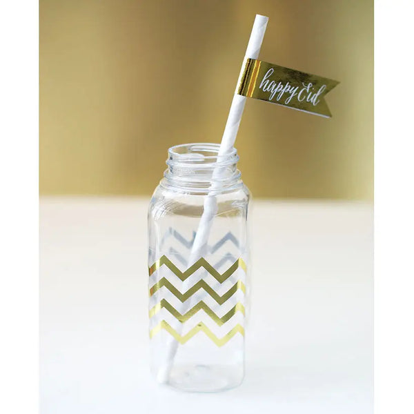 STICKERS - HAPPY EID GOLD FLAGS