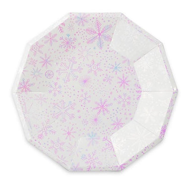 PLATES - LARGE DAYDREAM SOCIETY FROSTED SNOWFLAKE, PLATES, Daydream Society - Bon + Co. Party Studio