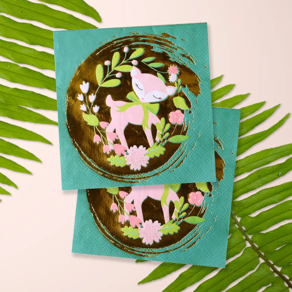 NAPKINS SMALL - ANIMAL WOODLAND FRIENDS