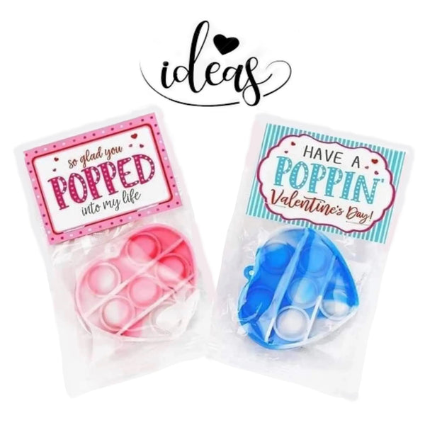 KEYCHAIN + BACKPACK PULL - FIDGET POPPER TIE DYE HEART