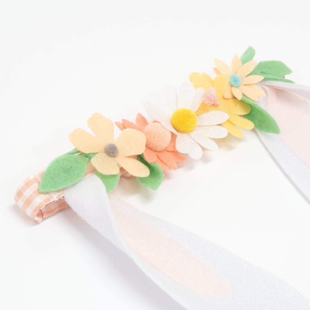 PARTY CROWNS + TIARAS - SPRING FLORAL BUNNY EARS
