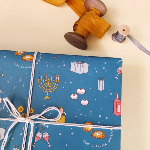 GIFT WRAP ROLL - HANUKKAH PARTY