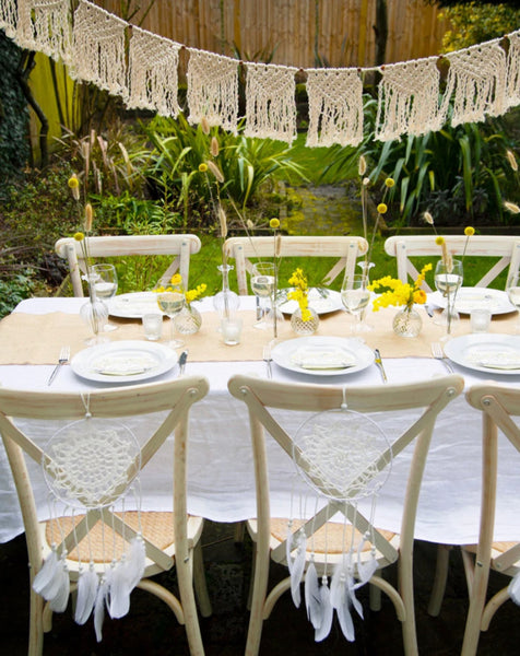 MACRAME GARLAND - BOHO CREAM