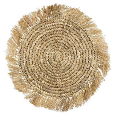 PLACEMATS - BOHO WOVEN SEAGRASS RATTAN WITH FRINGE