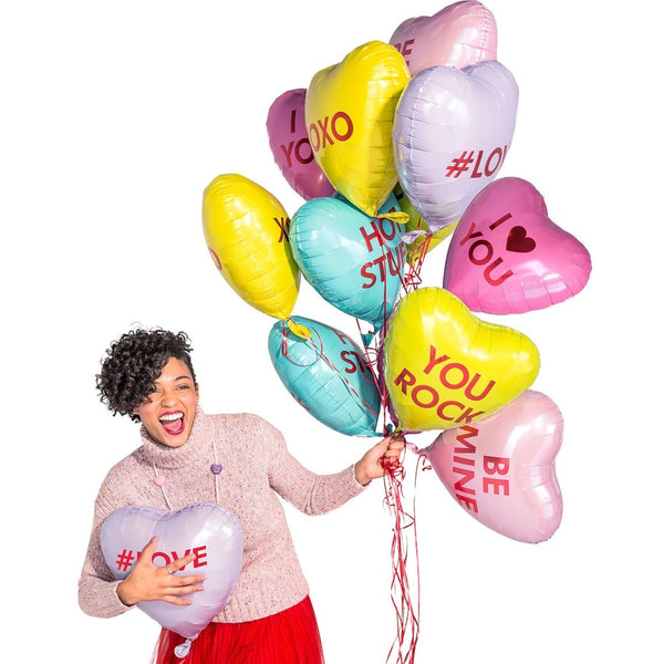 BALLOON BAR - CONVERSATION HEARTS