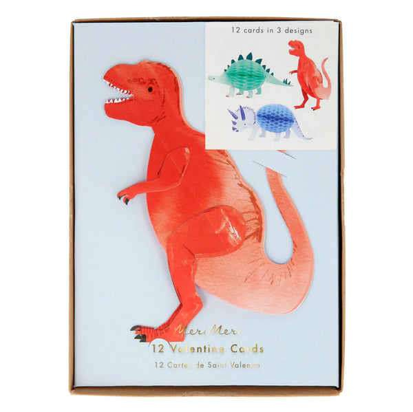 VALENTINE’S CARDS - HONEYCOMB DINOSAURS