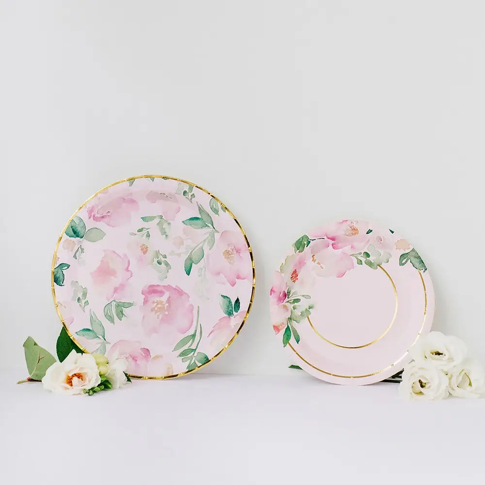 PLATES SMALL - FLORAL PINK