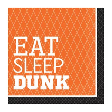 NAPKINS LARGE - SPORTS BASKETBALL NOTHING BUT NET EAT SLEEP DUNK