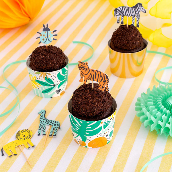 CUPCAKE KIT - INTO THE WILD (Set of 24 cups & toppers)