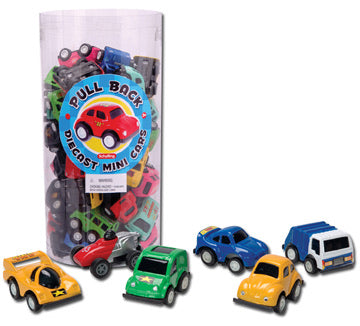 RETRO TOYS - PULL-BACK DIE-CAST MINI CARS