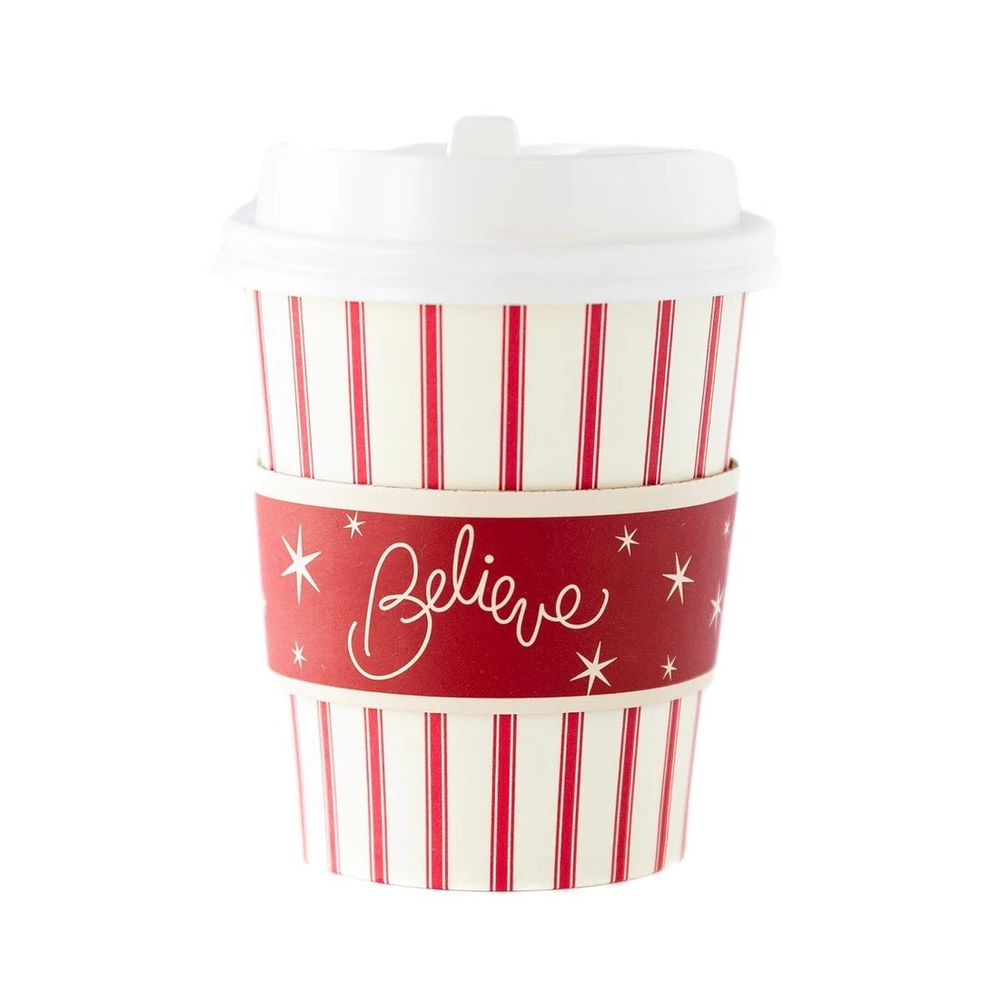 COZY TO-GO CUPS - VINTAGE RED STRIPE