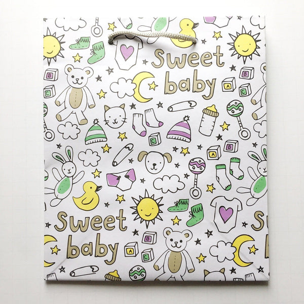 GIFT BAGS - PREMIUM SWEET BABY, GIFT GIVING, WASTE NOT PAPER - Bon + Co. Party Studio