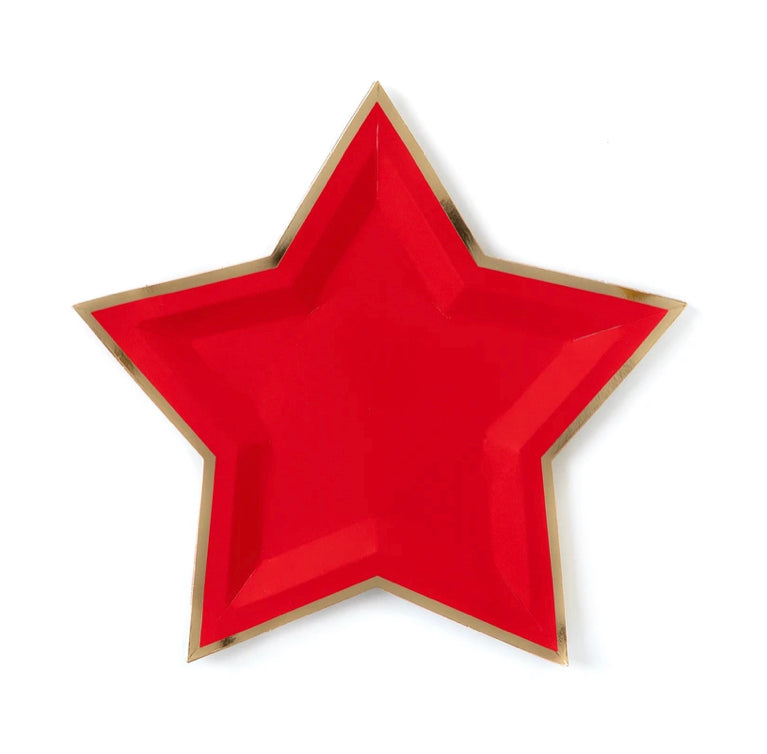 PLATES - STAR RED