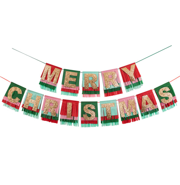 WORD MIX GARLAND - MERI MERI MERRY CHRISTMAS FRINGE