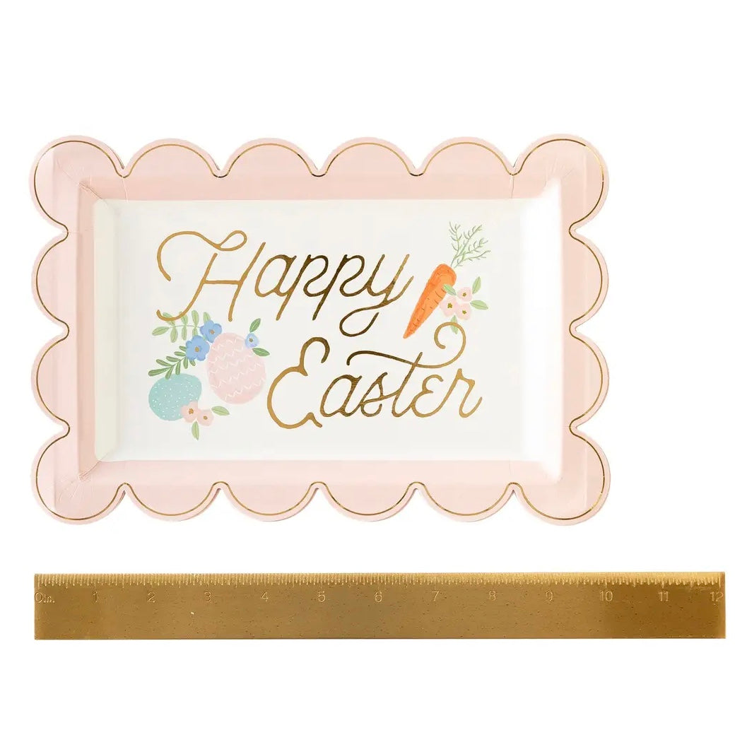 PLATES LARGE - EASTER SCALLOP RECTANGLE