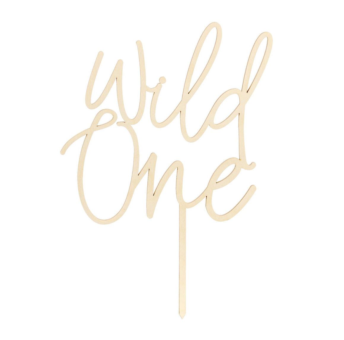 CAKE TOPPER - WOODEN WILD ONE