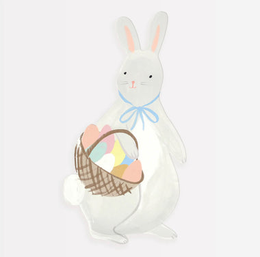 PLATES SMALL - ANIMAL BUNNY WITH BASKET