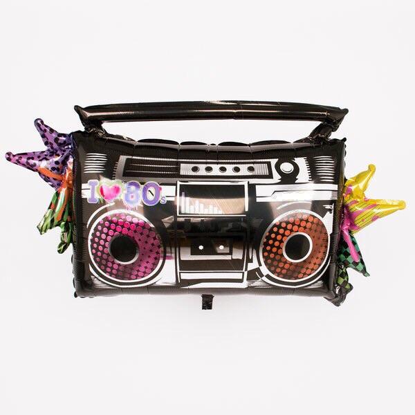 BALLOONS - TOTALLY 80'S BOOM BOX, Balloons, Anagram - Bon + Co. Party Studio