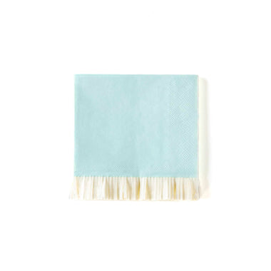 NAPKINS SMALL - BLUE FRINGE