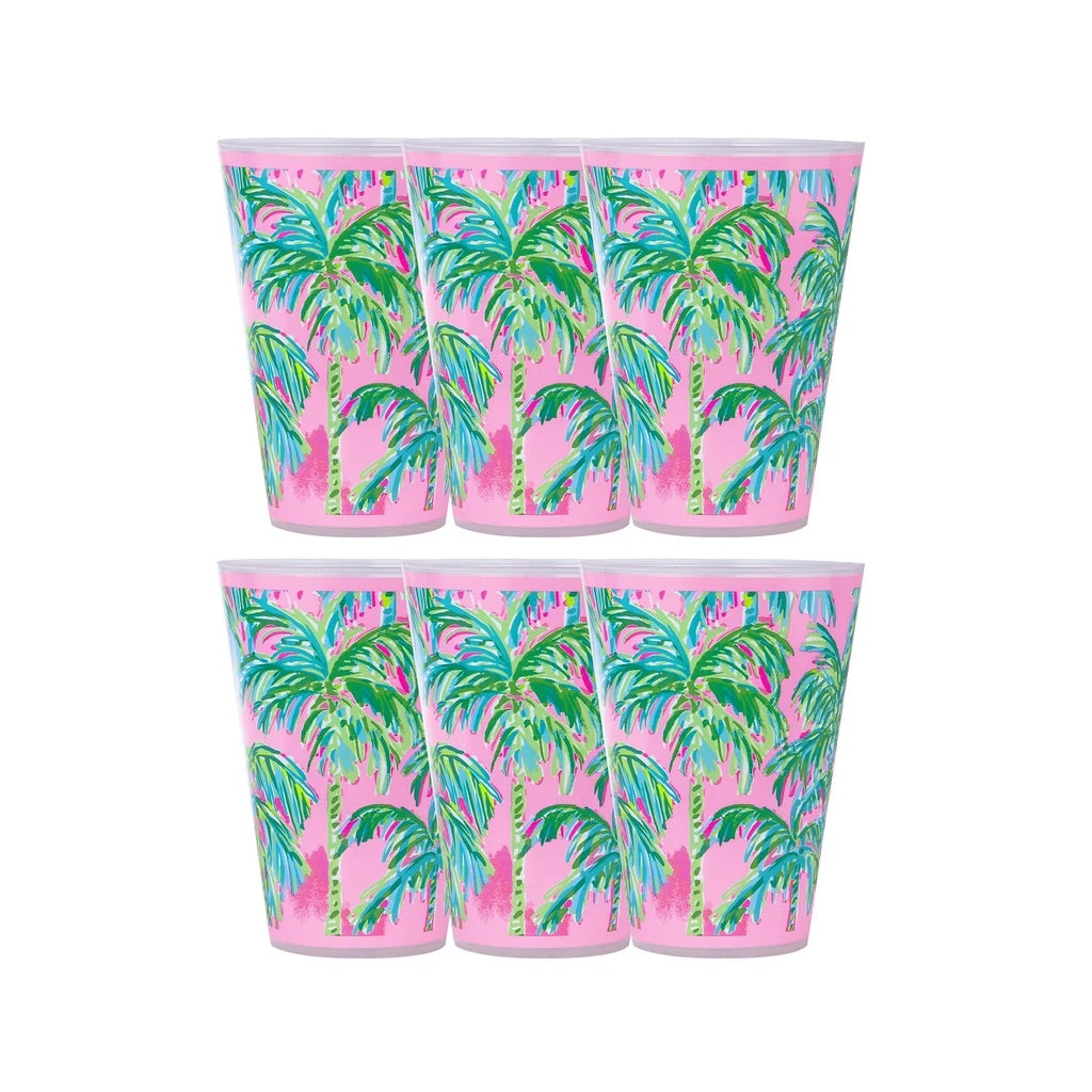 POOL CUPS - 6 PACK LILLY PULITZER SUITE VIEWS