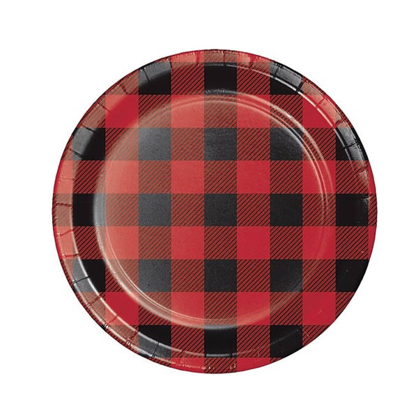 PLATES - SMALL BUFFALO PLAID, PLATES, Creative Converting - Bon + Co. Party Studio