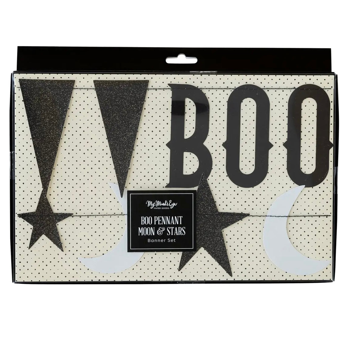BANNER - HALLOWEEN BOO WITH STARS