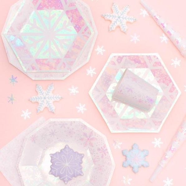CUPS - DAYDREAM SOCIETY FROSTED SNOWFLAKE, CUPS, Daydream Society - Bon + Co. Party Studio