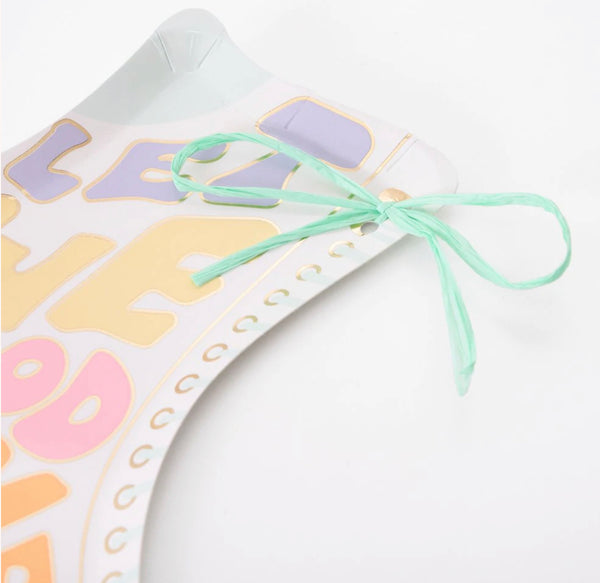 PLATES LARGE - PASTEL MIXED GROOVY RETRO ROLLERSKATE