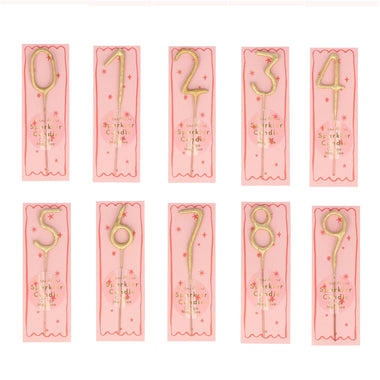 SPARKLER MINIS - GOLD NUMBER