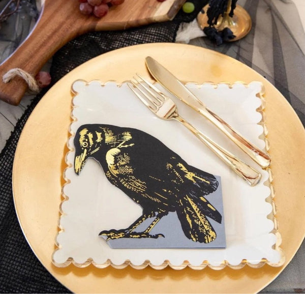 NAPKINS SMALL - ANIMAL RAVEN HALLOWEEN