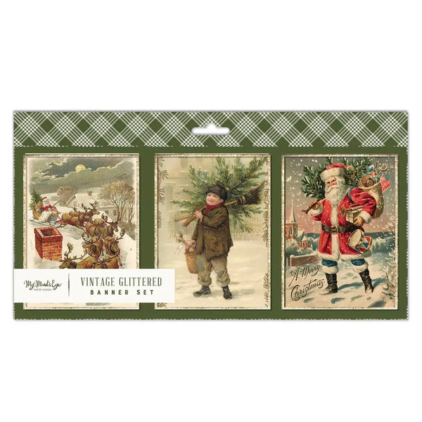 BANNER - VINTAGE CHRISTMAS