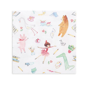 NAPKINS LARGE - MIXED TEA PARTY FRIENDS BY DAYDREAM SOCIETY