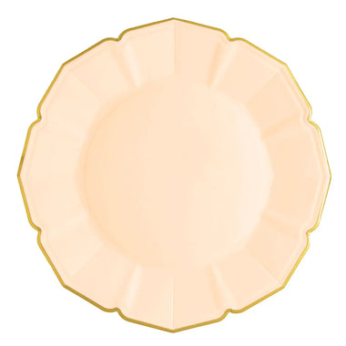 PLATES XL DINNER - NUDE PEACH SCALLOPED