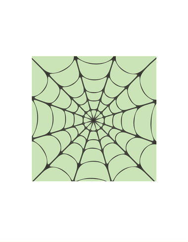 NAPKINS LARGE - HALLOWEEN GLOW IN THE DARK SPIDERWEB