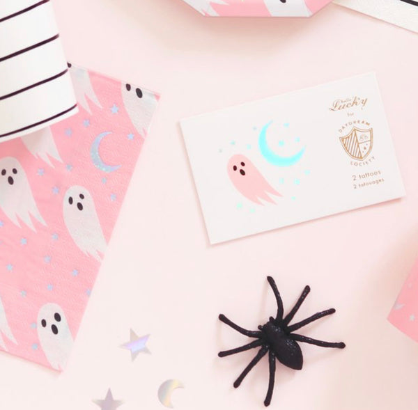 NAPKINS LARGE - HALLOWEEN GHOST SPOOKED HOLOGRAPHIC