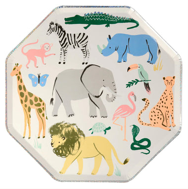 PLATES XL DINNER - ANIMAL SAFARI MERI MERI