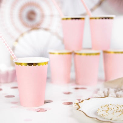 CUPS - PINK SCALLOP