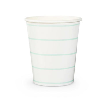 CUPS - DAYDREAM SOCIETY FRENCHIE STRIPES MINT, CUPS, Daydream Society - Bon + Co. Party Studio