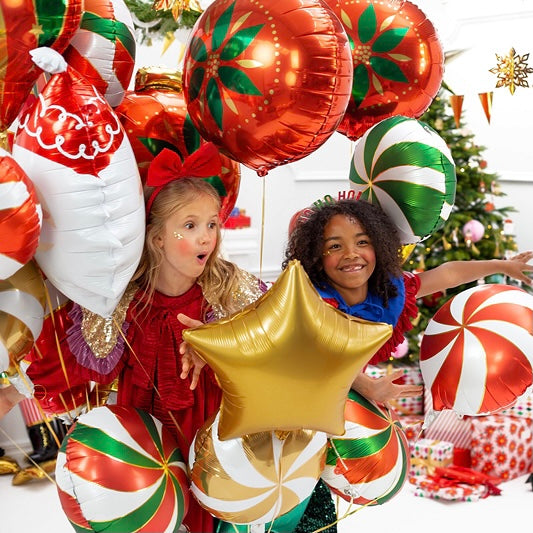 BALLOONS - CHRISTMAS VINTAGE BAUBLE ORNAMENT