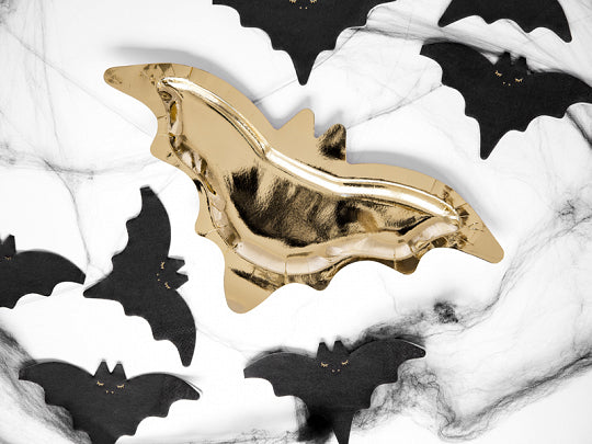 PLATES LARGE - HALLOWEEN GOLD BAT