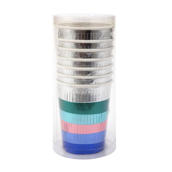 CUPS - FRINGE MULTICOLOUR METALLIC MERI MERI, CUPS, MERI MERI - Bon + Co. Party Studio