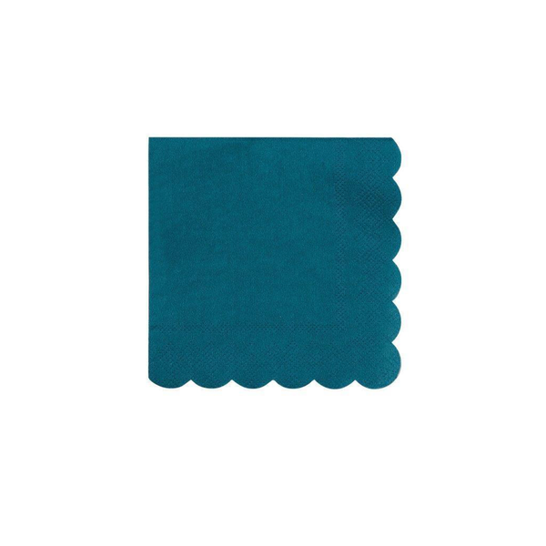 NAPKINS SMALL - GREEN DARK TEAL MERI MERI
