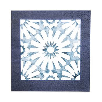 NAPKINS SMALL - BLUE INDIGO TILE