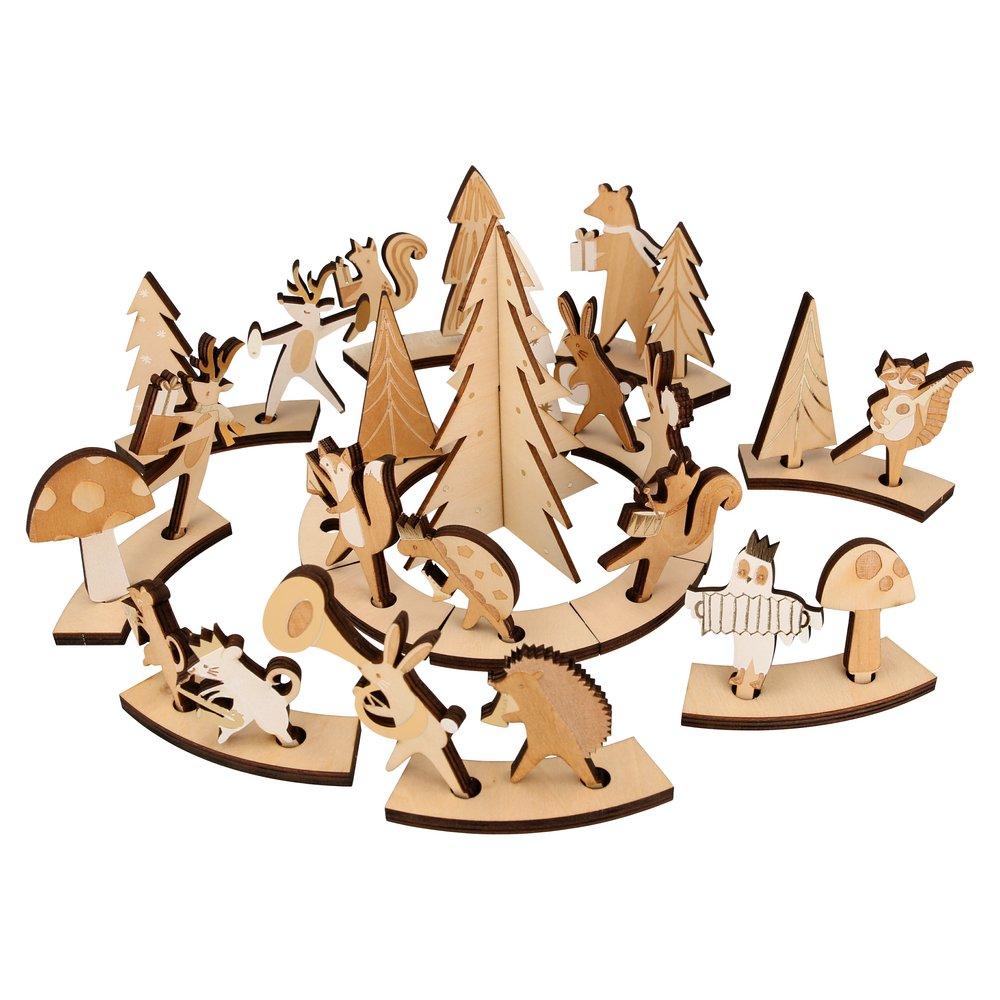 ADVENT CALENDAR - WOODEN FOREST FRIENDS