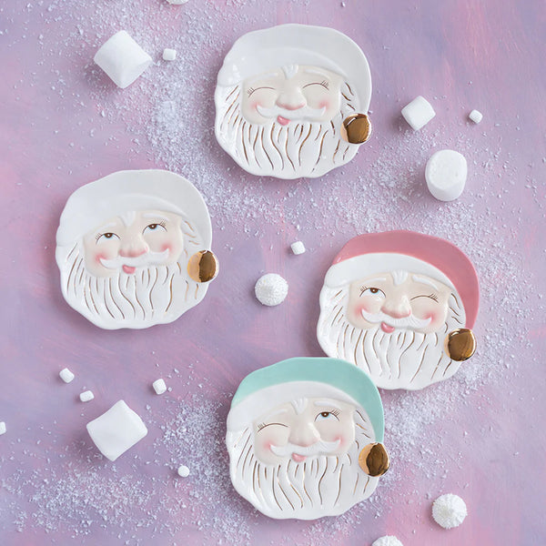 GLITTERVILLE CHRISTMAS - PAPA NOEL COOKIE PLATE is