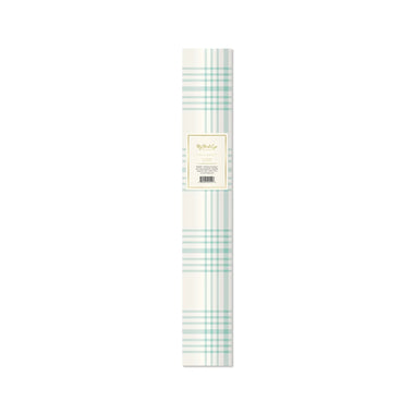 TABLERUNNER - CREAM + PASTEL BLUE GINGHAM