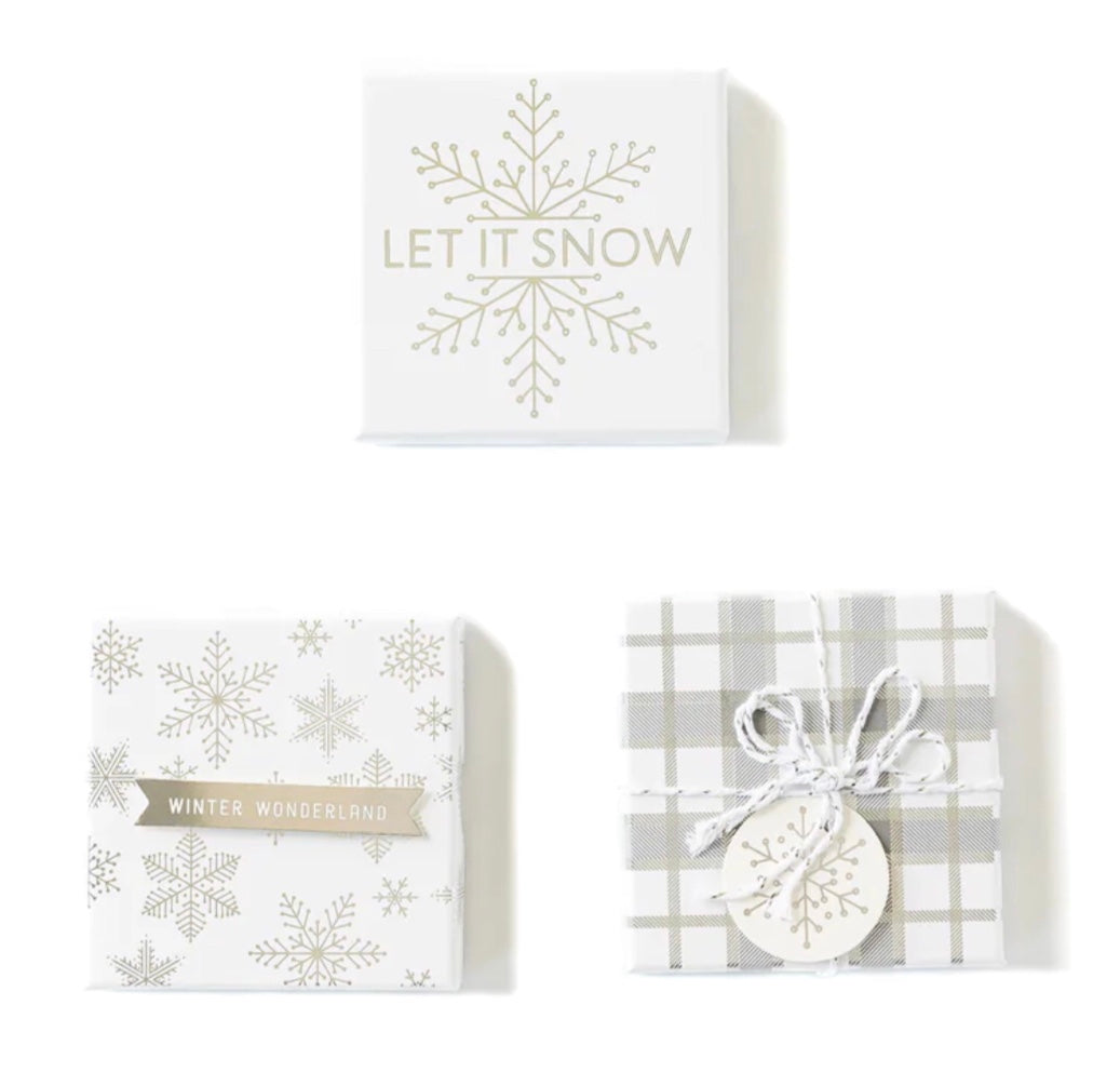 GIFT CARD BOXES - SILVER BOW