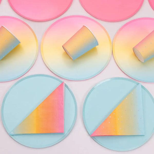 NAPKINS LARGE - RAINBOW OMBRE SUNSET