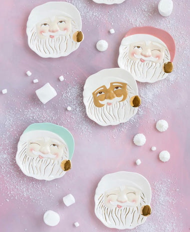 GLITTERVILLE CHRISTMAS - PAPA NOEL COOKIE PLATE is