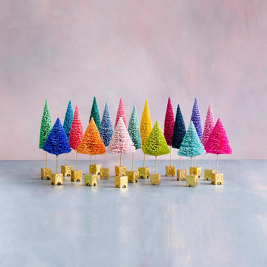 HEIRLOOM SISAL TREES - GLITTERVILLE CHRISTMAS RAINBOW FRENCH FOREST MEDIUM